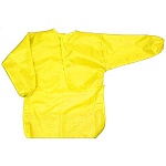 Накидка для рисования " deVente " 44*61см желтый, 3 кармана, длинные рукава, водоотталкивающая ткань