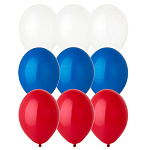Набор шаров Триколор 14"/36см, 12шт