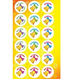 Наклейки-похвала " Мир открыток " 0-11 А6 Колокольчики- Можешь лучше, старайся, хорошо, без отделки