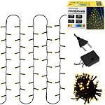 Гирлянда светодиодная " Миленд " 12м, 120 ламп, теплый белый свет, 8 режимов