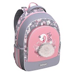 Рюкзак " Erich Krause " 39*28*14 см ErgoLine 15L Swan Princess, розовый, эргономичная спинка, 1 отделение, большой внешний карман на молнии, 2 боковых кармана на резинке, усиленное дно, светоотражающие элементы, регулируемые лямки