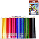 Карандаши цветные деревянные Львенок 36цв " Koh-i-Noor " шестигранные, картонная упаковка, европодвес