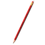 Карандаш ч/гр " Koh-I-Noor " HB с ластиком, деревянный, цвет корпуса - красный, круглый, заточенный, картонная упаковка
