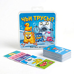 Игра карточная 5+ " Русский стиль " Чьи трусы, состав: карточки- 70шт, правила, пластиковая упаковка 9,5*9,5*3,5см