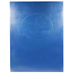 Папка для документов А4 " Имидж " бумвинил Семейная. синяя, ПВХ