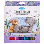 Карандаши цветные деревянные ECO MeToYou 24цв " Hatber " шестигранные, картонная упаковка, европодвес