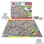 Игра викторина " Русский стиль " История в картинках. Мы едем, едем, едем!, состав: игровое поле - 1шт, карточки с вопросами - 200шт, правила игры, картонная упаковка 33*26,5*5см