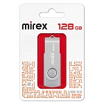 Флеш-диск " Mirex " 128GB Swivel серебряный USB 3.0