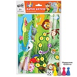 Игра ходилка " Русский стиль " Жаркие джунгли: игровое поле 42*60см, 4 фишки, правила игры, 3+, пакет, европодвес