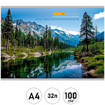 Альбом А4 32л " Проф-Пресс " Горный пейзаж- 8, на скобе, обложка- мелованная бумага, блок- офсет 100г/м2, 1 дизайн в коробке