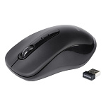 Мышь " SmartBuy " 282 беспроводная оптическая, 4 кнопки, бесшумная, черная, 800/1200 /1600 DPI, USB