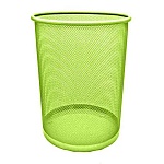Корзина для мусора " KWELT " 10л металлическая, сетчатая, салатовая