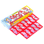 Игра настольная " Задира " Домино Сказочные герои, состав: 28 пластиковых фишек, картонная коробка 18*5,3*2см