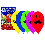 Шар латексный с рисунком " KWELT " 12"/30см Усы