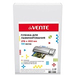 Пленка для ламинирования " deVente " А4 0,08мм, глянцевая, 100л, 216*303мм