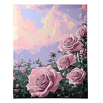 Картина по номерам " Mazari " 40*50см Розы, состав набора: холст на подрамнике, акриловые краски, кисти, глянцевый защитный лак, крепеж, графическая схема, термоусадочная пленка