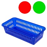 Корзина для хранения мелочей " Милих " 197*98*49мм, прямоугольная, пластиковая, ассорти (без возможности выбора цвета)