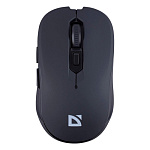 Мышь " Defender " MM-105, Gassa беспроводная лазерная, 6 кнопок, черная, 1600 DPI, USB (батарейки в комплекте)