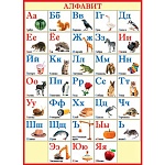Плакат " Мир открыток " 0-02 А2 Алфавит русский