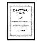 Фоторамка " KWELT " пластиковая 29,7*42см Черная, акриловое стекло 0,5мм, ширина багета - 18мм, серебро