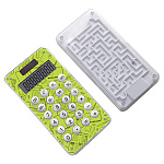 Калькулятор настольный 8 разрядов " deVente " School, 61*117*15мм, двойное питание, лабиринт, зеленый