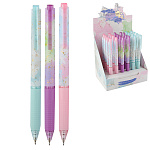 Ручка шариковая автоматическая " Bruno Visconti " Primavera, синяя 0,38мм, толщина письма 0,36мм, пластиковый корпус, покрытие soft-touch, цвет корпуса - multicolor, резиновый держатель, пластиковый клип, картонный дисплей