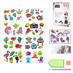 Картина алмазная " Mazari " 17,5*12,8см Собери и наклей!, состав набора:стразы, стилус, желеобразный клей, лоток, запасные пакетики для хранения страз, пакет