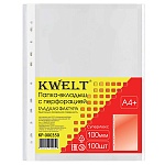 Файлы А4+ " KWELT " 100мкм 100шт глянцевые