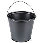 Ведро 12л оцинкованное, с металлической ручкой, без крышки
