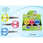 Ножницы детские " Basir " 11,5см с пластиковыми фигурными ручками, ассорти, картонная упаковка