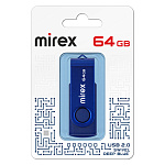 Флеш-диск " Mirex " 64GB Swivel темно-синий USB 2.0