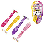 Станок " BIC " Miss soleil одноразовый 4шт с тремя лезвием, пакет, европодвес