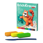 Пластилин " Erich Krause " Baby 12цв, 156г, мягкий, со стеком, растительная основа, картонная коробка
