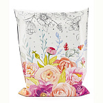 Пакет ПП " Интерпак " с клеевым клапаном, 25*32+5см 35мкм Весенний