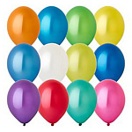 Шар латексный металлик 12"/30см Экстра, ассорти из 10 цветов