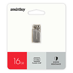Флеш-диск " SmartBuy " 16GB MU30 серебро USB 2.0, металл