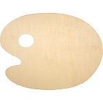 Палитра " deVente " деревянная, овальная, толщина 3мм, 30*40см