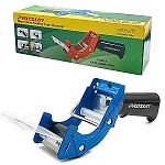 Диспенсер для упаковочного скотча " KWELT " 6*26,5см, металлический корпус, пластиковая ручка, цвет- ассорти, для скотча до 50мм, цвет- чёрно-красный, картонная упаковка