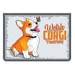 Папка " Пчелка " А4-29 (325*230*55мм) молния сверху Игривый щенок, печать на картоне