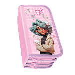 Пенал " Пчелка " ПО-11 3 отделения 105*190*50мм, Девочка с привидениями, ламинированный картон