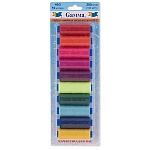 Нитки для шитья " Gamma " №3 в наборе: 10шт ассорти 183м, полиэстер, картонный блистер, европодвес