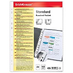 Файлы А4 " Erich Krause " Fizzy Clear 30мкм 100шт, прозрачные, апельсиновая корка