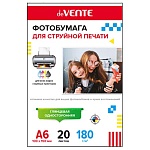 Фотобумага " deVente " A6 180г/м2 20л глянцевая, односторонняя, пластиковый пакет, европодвес