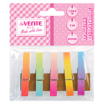 Декоративные прищепки " deVente " Natural Wood, Degrade ассорти, деревянные, 72*9мм, 5шт, пластиковый пакет, европодвес