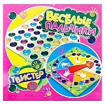 Игра настольная " Задира " Твистер пальчиковый, состав: картонное поле со стрелкой, игровое поле, картонная упаковка 28*28см