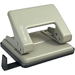 Дырокол на 20л " Attomex " металлический, встроенная линейка, серый