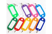 Бирка для ключей пластиковая АССОРТИ, 50 штук в упаковке