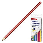 Карандаши цветные пластиковые Basic 12цв " Erich Krause " шестигранные, картонная упаковка, европодвес