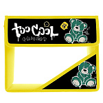 Папка " Пчелка " МАЛЫЙ ФОРМАТ А5-36 (230*190*50мм) на липучке 2отделения Крутой медведь, без уголка, пластик