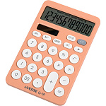 Калькулятор настольный 12 разрядов " deVente " Q-1P, 100*157*30мм, двойное питание, пастельный персиковый